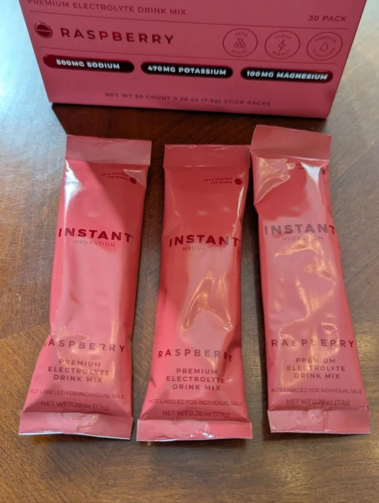INSTANT Hydration Raspberry 28 + Sample Pack - Picture 4 of 4